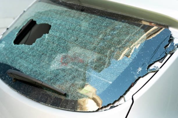 Broken Car Windscreen